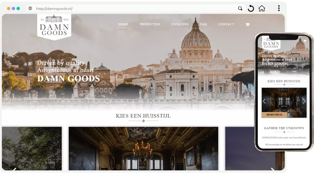 website DAMN GOODS